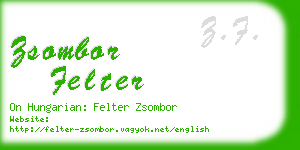 zsombor felter business card